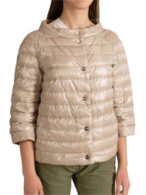 cappa donna  reversibile nylon piumino d'oca cammello/chantilly HERNO | PI0769D12017ZA4019